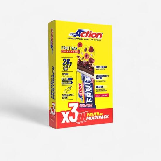 Promo 2+1 Barretta Fruit Bar Endurance Ciliegia 3x40g Proaction