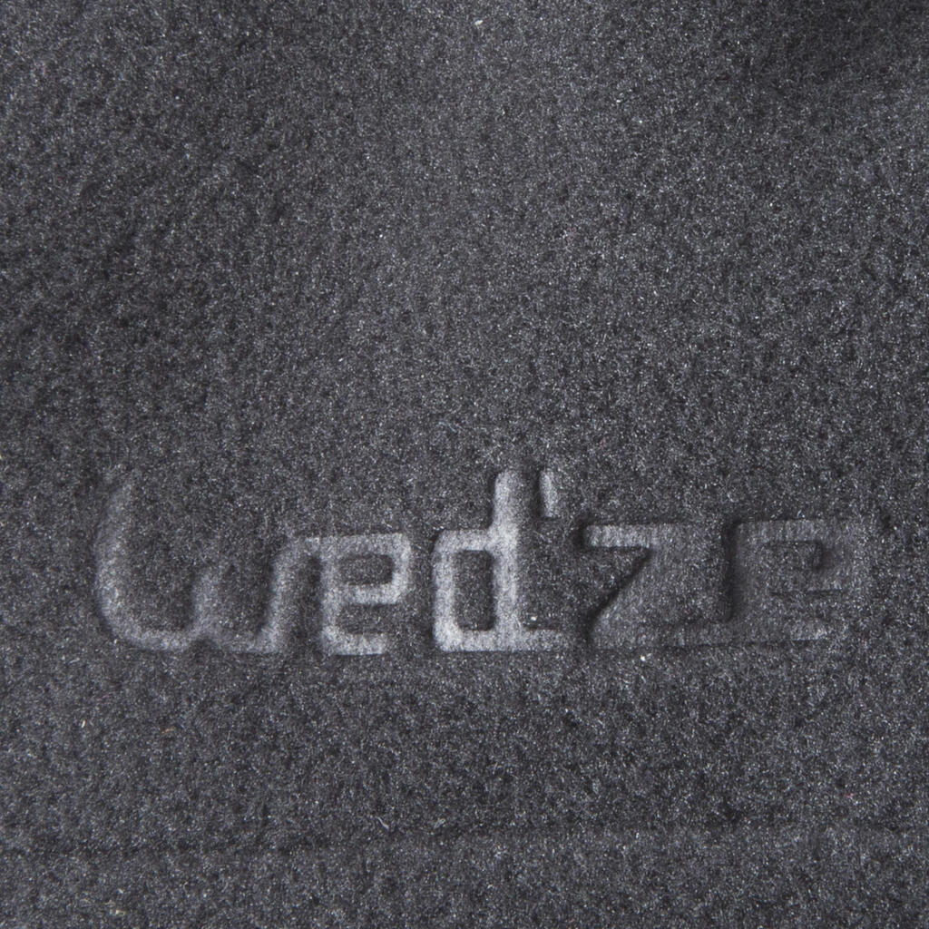 Lyžiarsky fleecový nákrčník s brzdičkou sivý