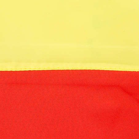 Coupe vent vareuse dériveur/catamaran enfant 100 rouge corail/jaune
