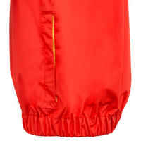 100 Children's Dinghy/Catamaran Windproof Anorak - Red Coral/Yellow