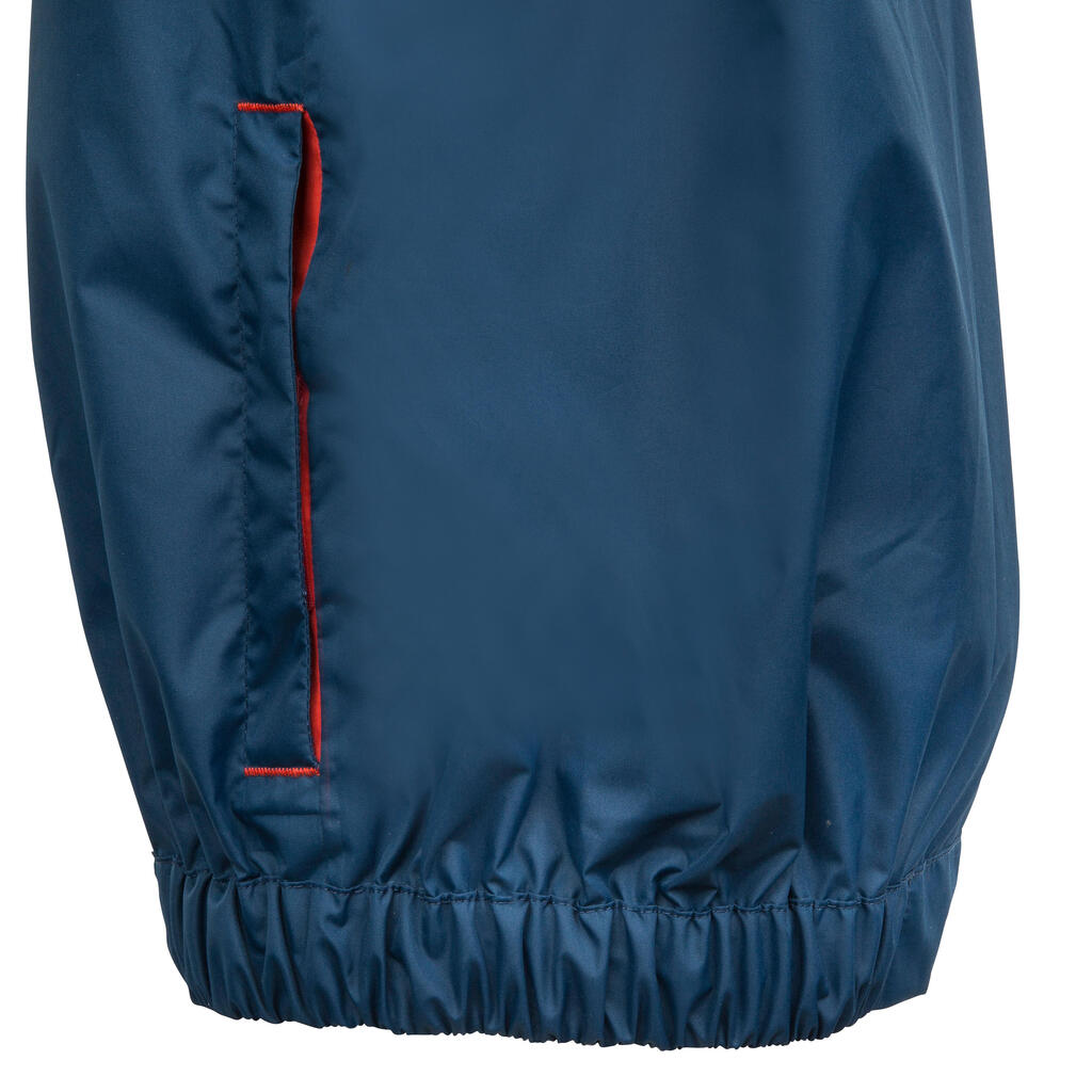 100 Children's Dinghy/Catamaran Windproof Anorak - Dark Blue/Red Coral