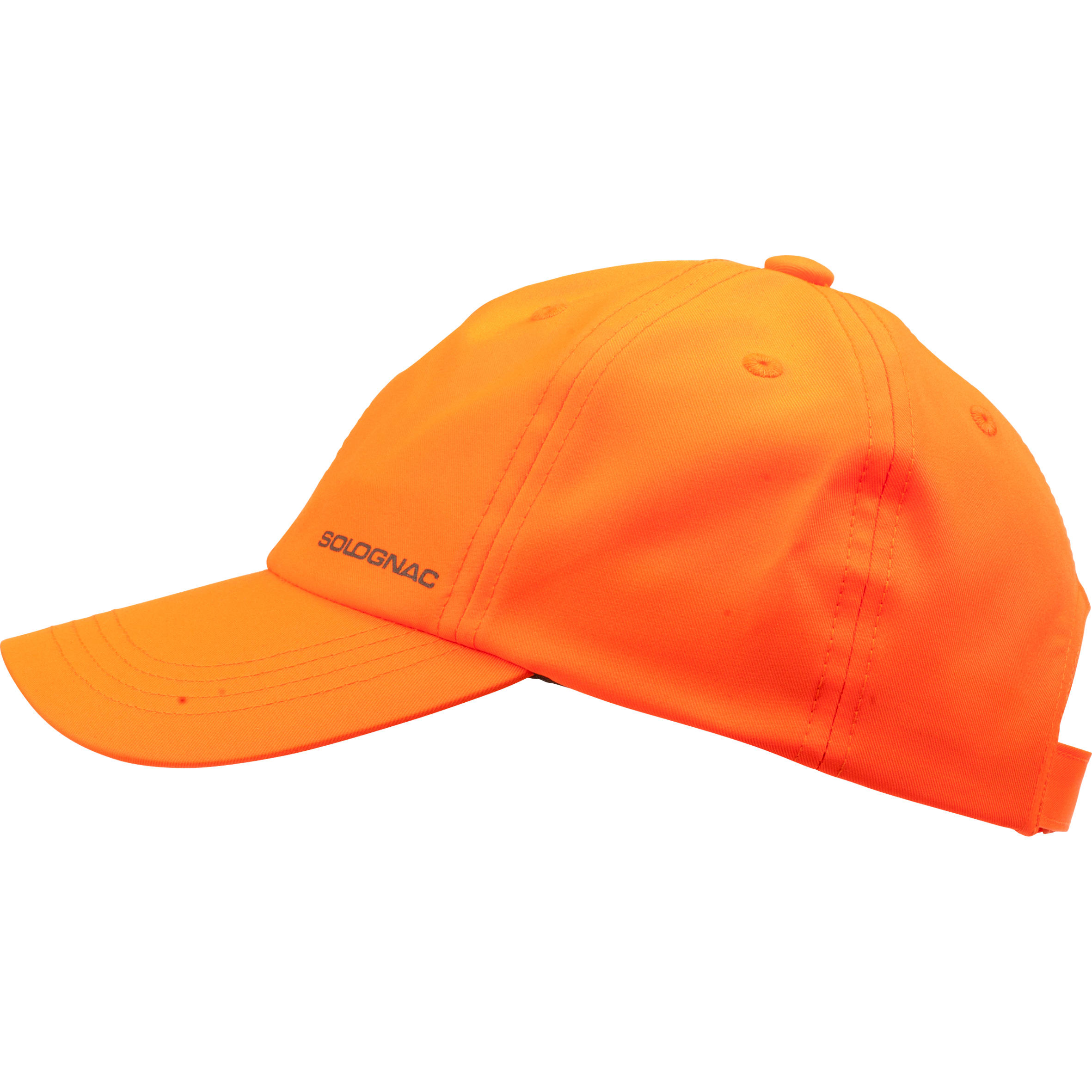 100 HUNTING CAP JUNIOR ORANGE - Fluo orange, Deep khaki - Solognac -  Decathlon