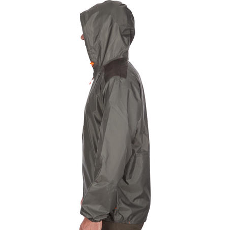 100 Waterproof Light Hunting Jacket - Khaki