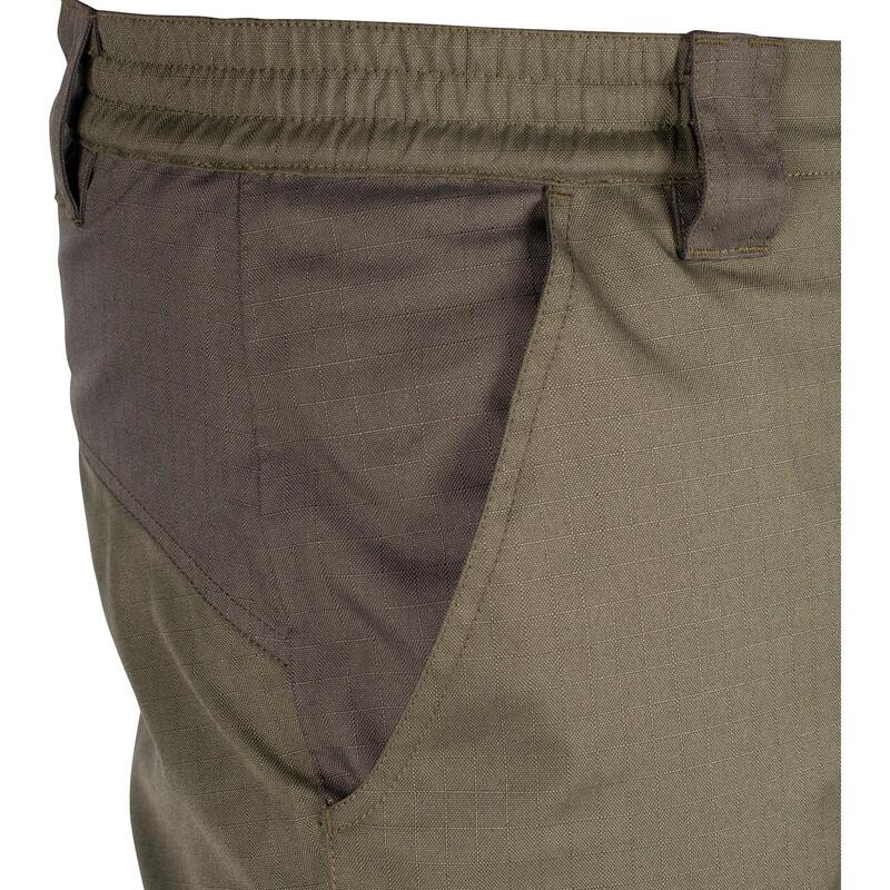 Pantalon De Caza Hombre Solognac 500 Impermeable Resistente Ligero Verde