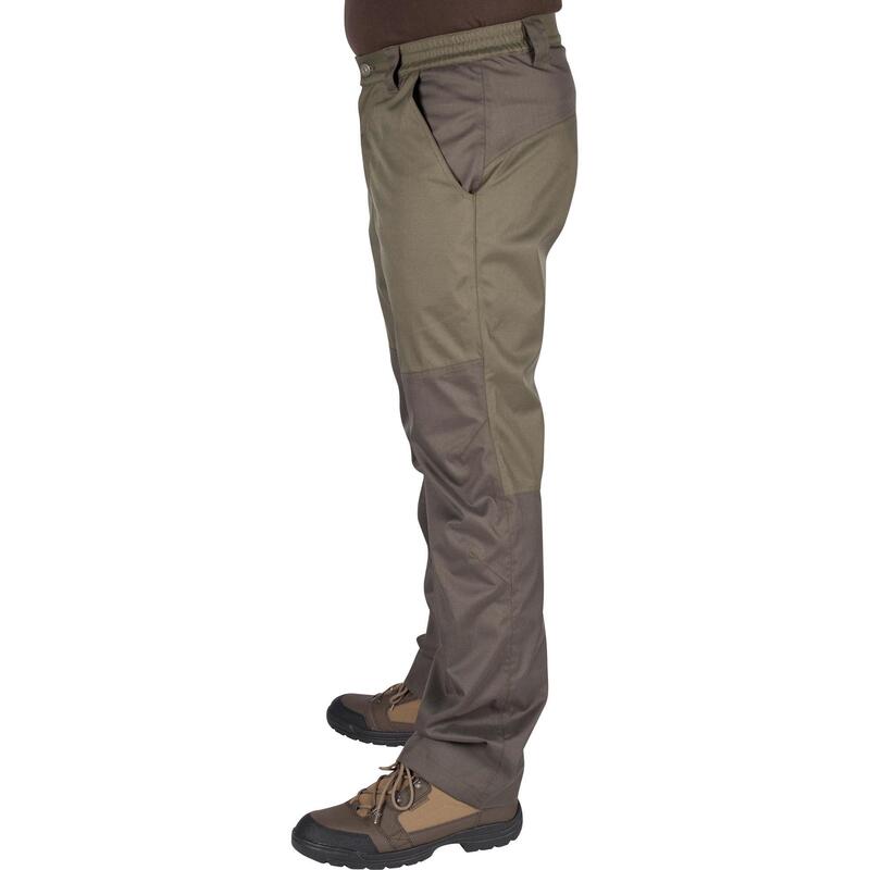 Pantalon 500 impermeabil Verde Bărbați 