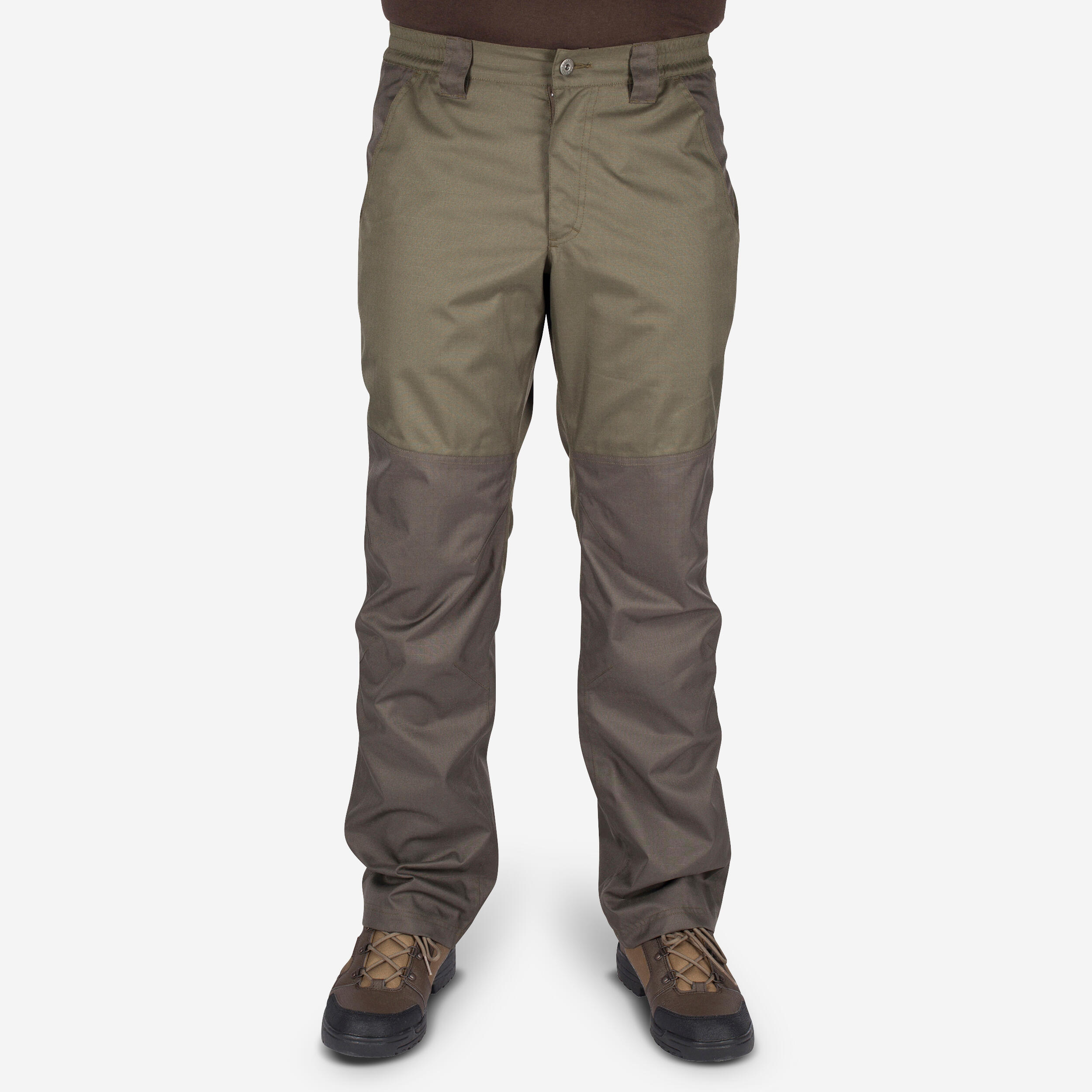 HUNTING PANTS 500 WATERPROOF - GREEN 