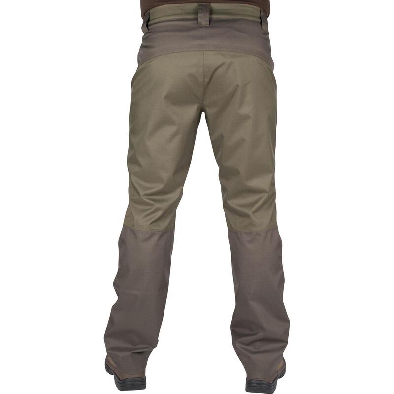 Pantalon De Caza Hombre Solognac 500 Impermeable Resistente Ligero Verde
