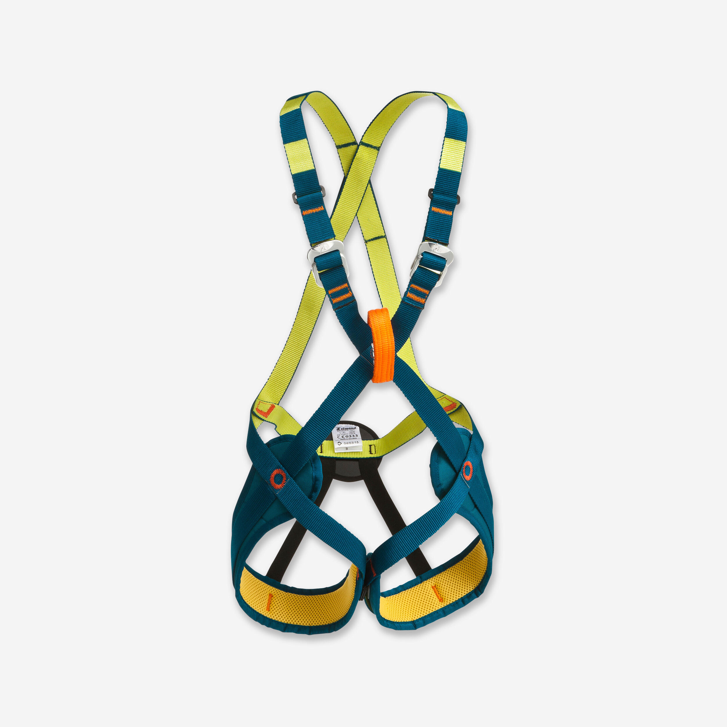 Simond - Harnais D'escalade Enfant Complet - Spider Kid - Baudrier D'escalade - Escalade Alpi Canyoning Parapente - Bleu-vert - Taille Unique - Decathlon