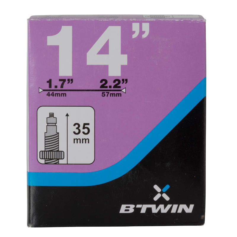 14-Inch 1.7 to 2.2 Presta Valve Inner Tube 14-Inch 1.7 to 2.2 Presta Valve Inner Tube