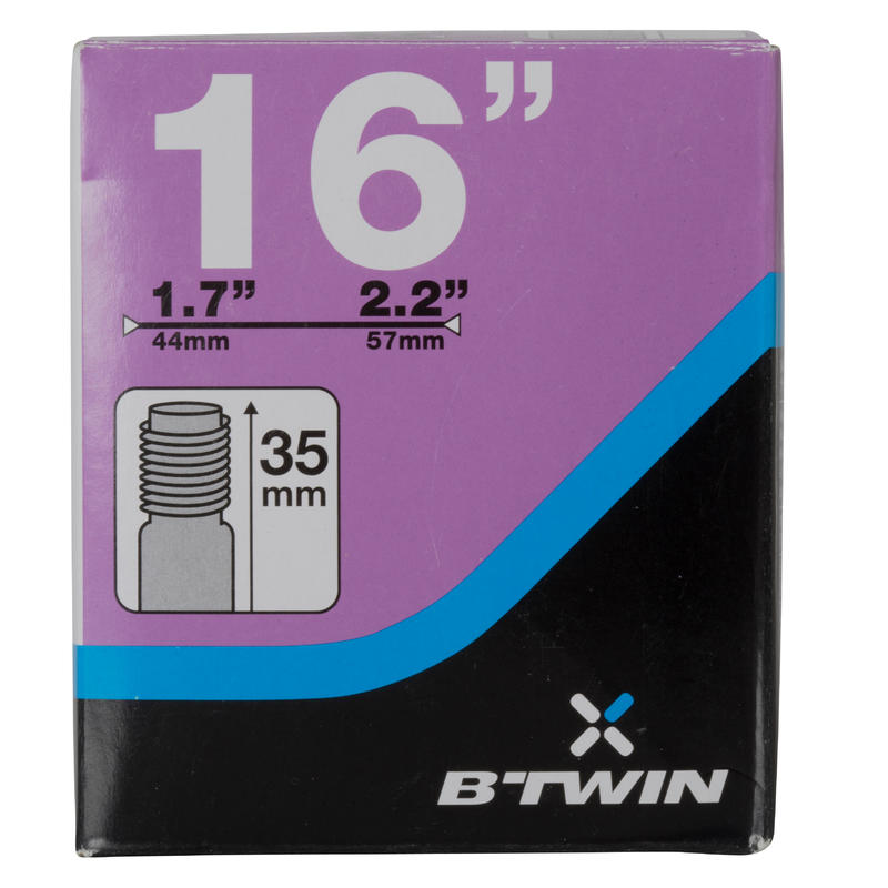 16" 1.70 to 2.20 Schrader Valve Inner Tube 16" 1.70 to 2.20 Schrader Valve Inner Tube