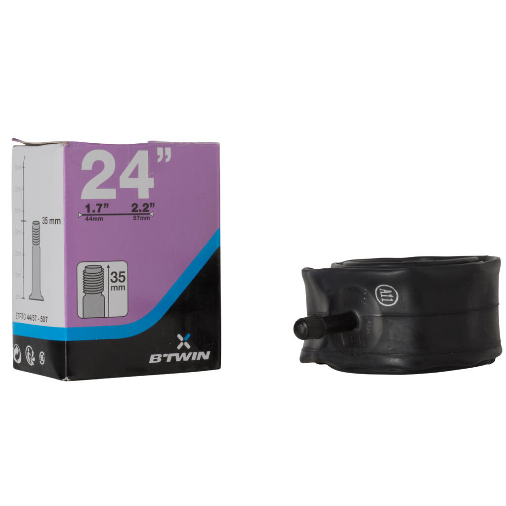 24x1.7-2.2 Bike Inner Tube - Schrader