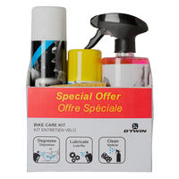 Bike Cleaning Kit 500 (Sponge, Detergent, Degreaser, Lubricant)