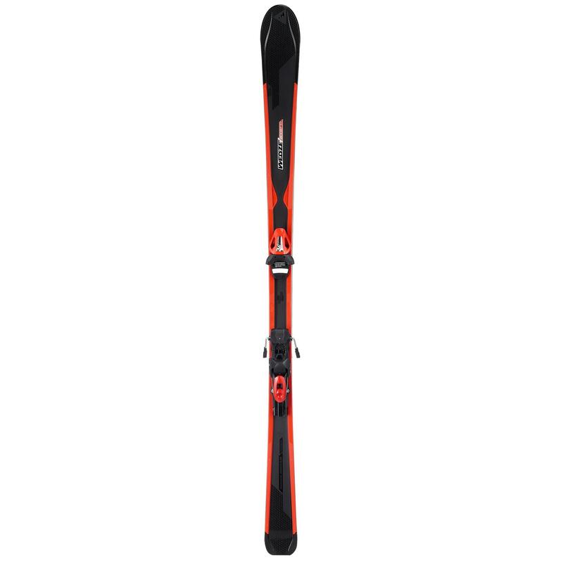 SKI DE PISTE HOMME AVEC FIXATION BOOST 300 ARCHTEC ROUGE ET NOIR