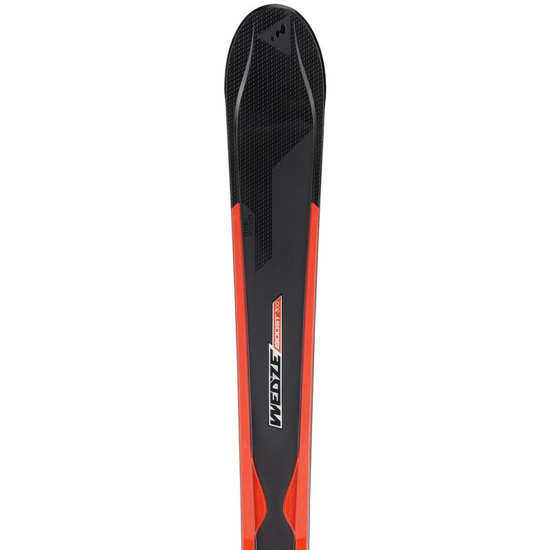 SKI DE PISTE HOMME AVEC FIXATION BOOST 300 ARCHTEC ROUGE ET NOIR