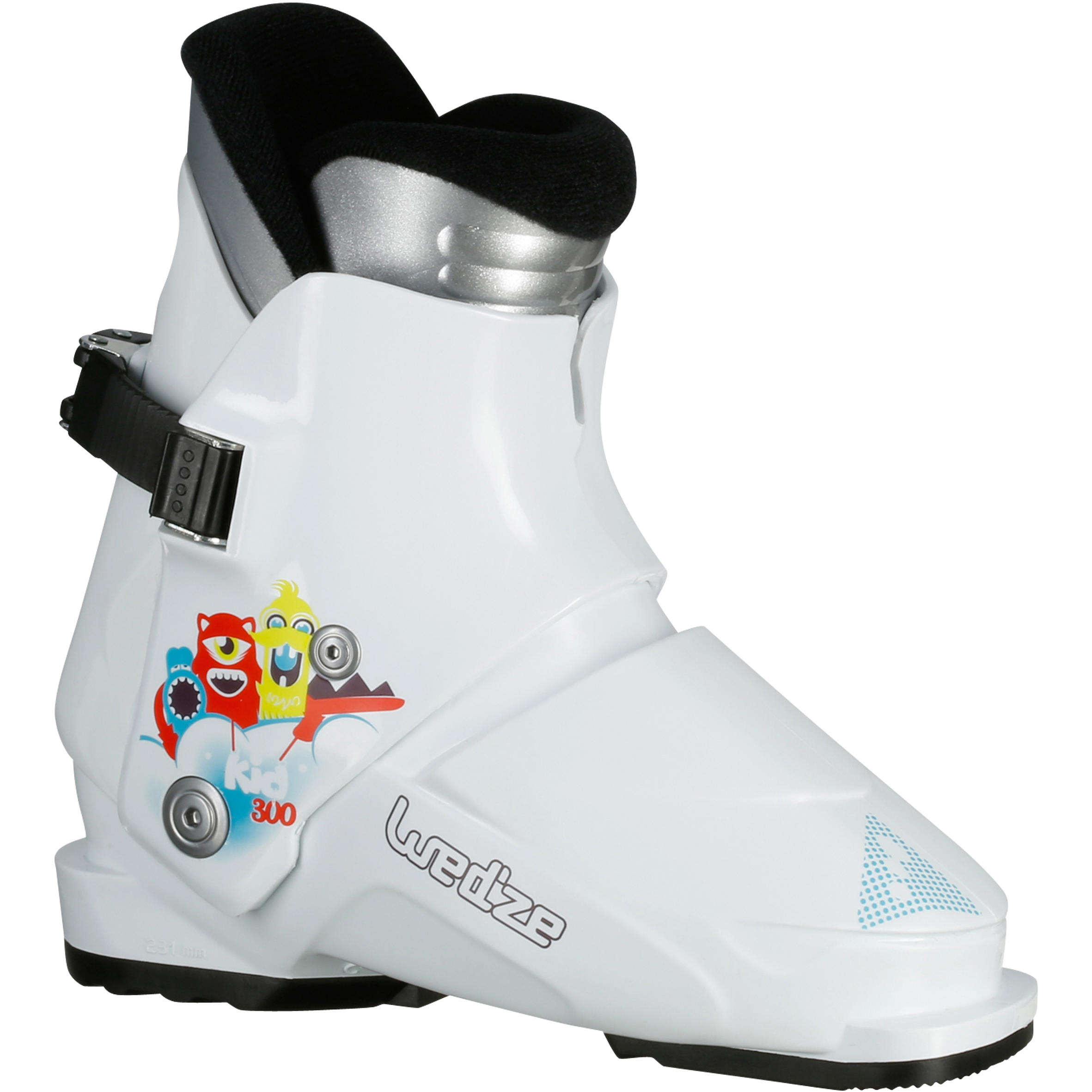 WEDZE CHILDREN'S SKI BOOTS 100 - WHITE