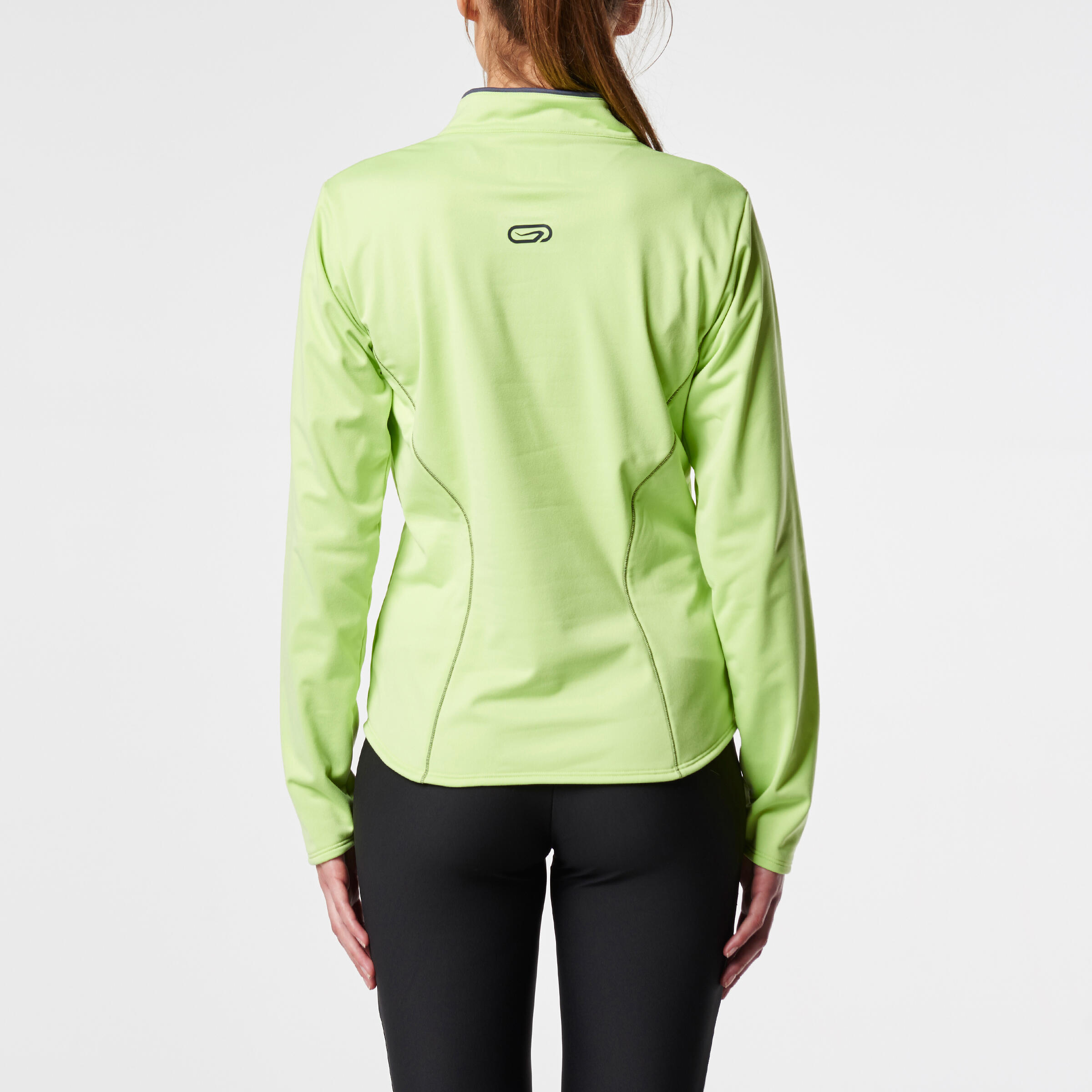 Ekiden Women's Warm Long Sleeved Running Jersey - Green 5/11