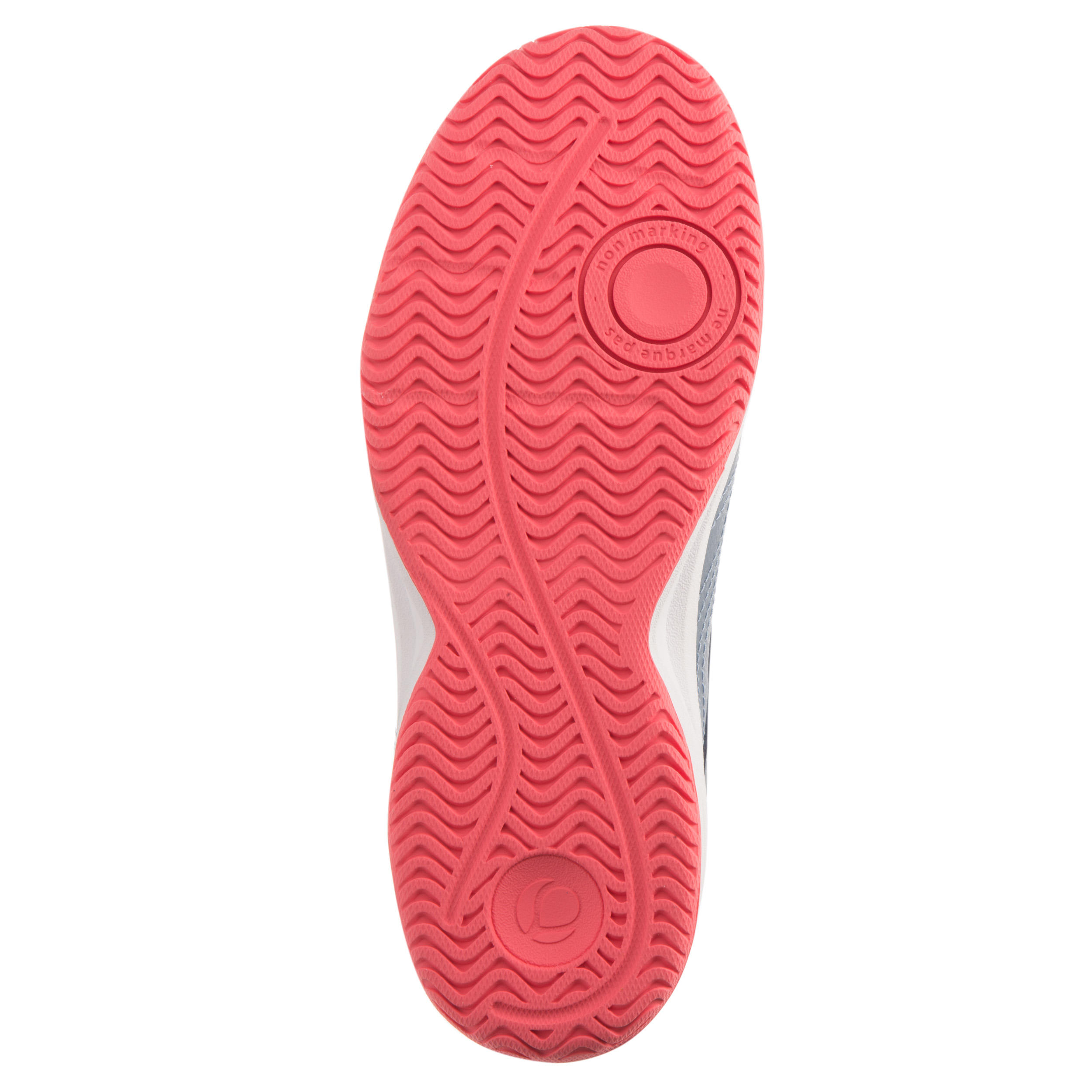 TS760 Kids' Tennis Shoes - Grey/Pink 9/10