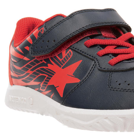 CHAUSSURES ENFANT TENNIS TS130 BLEU ROUGE ARTENGO