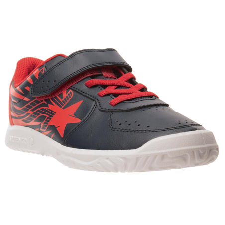 CHAUSSURES ENFANT TENNIS TS130 BLEU ROUGE ARTENGO