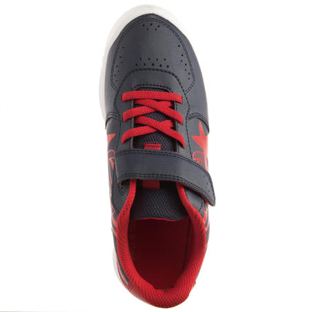 CHAUSSURES ENFANT TENNIS TS130 BLEU ROUGE ARTENGO