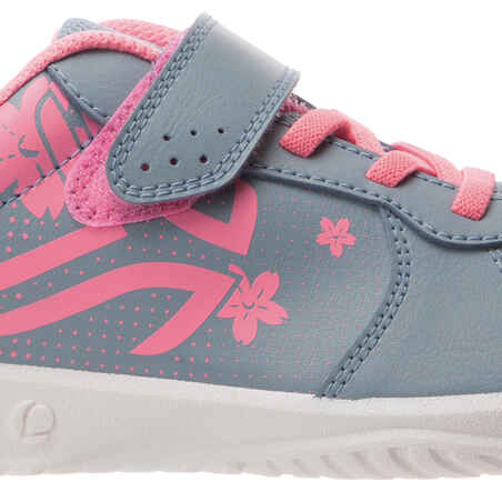 TS130 Kids' Tennis Shoes - Grey/Pink