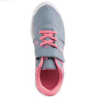 حذاء تنس للأطفال TS730 - رمادي/ وردي اللون