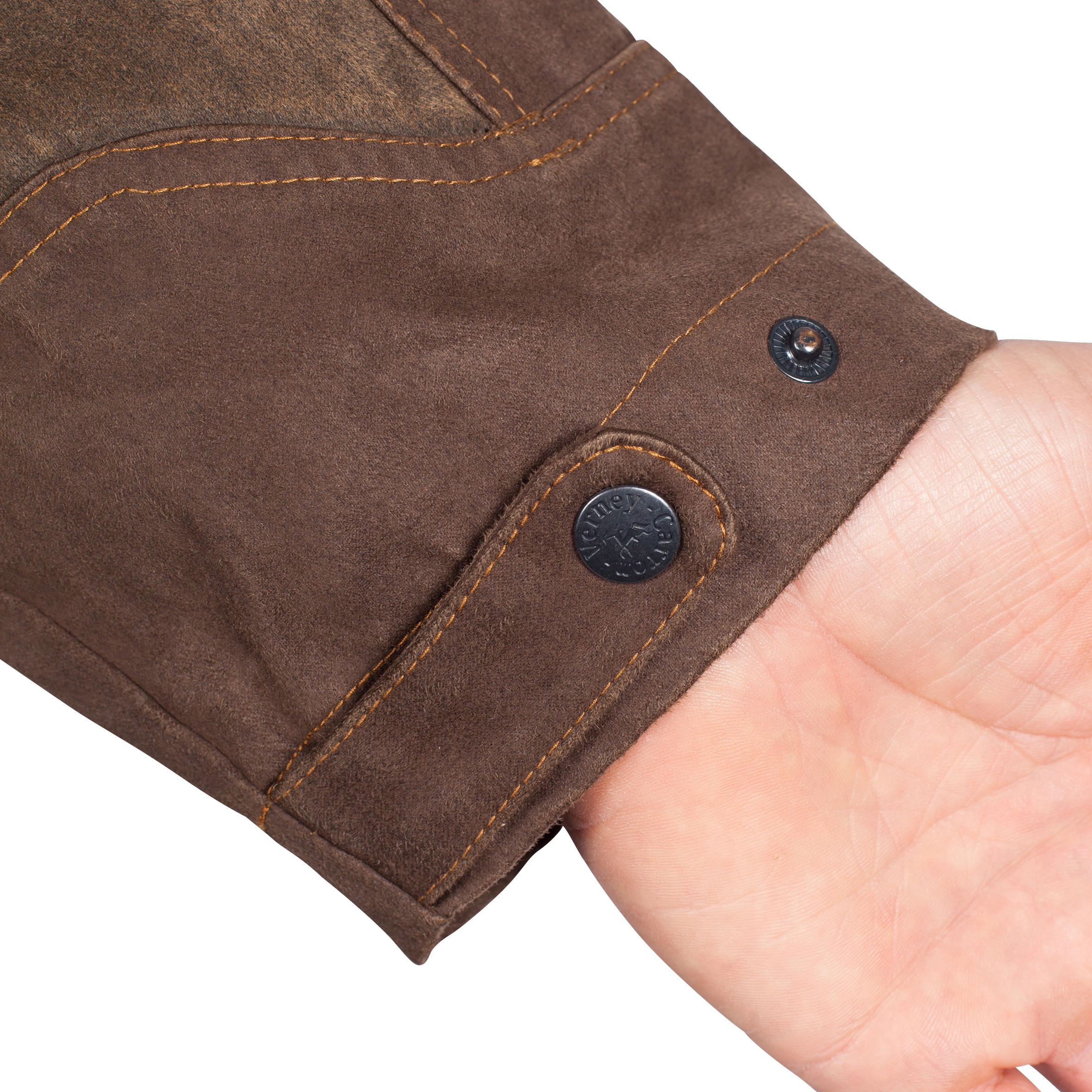 Chaqueta Caza Verney Carron Fox Game Original Hombre Impermeable Marron 8/11