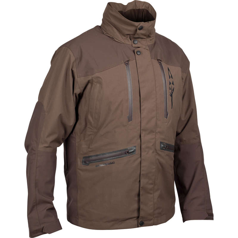 SOLOGNAC Renfort 900 Waterproof Jacket - Brown | Decathlon
