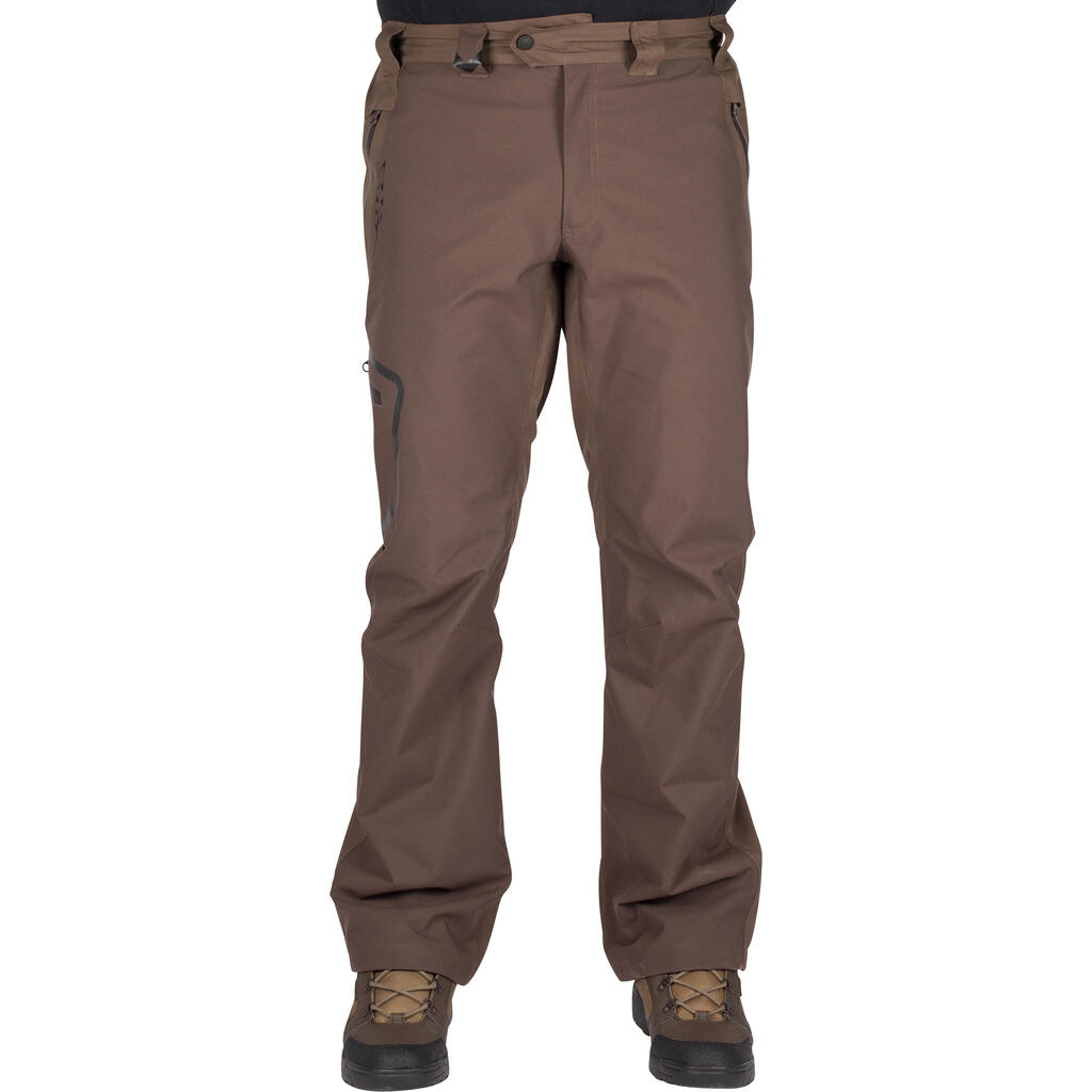 900 reinforced waterproof trousers - brown