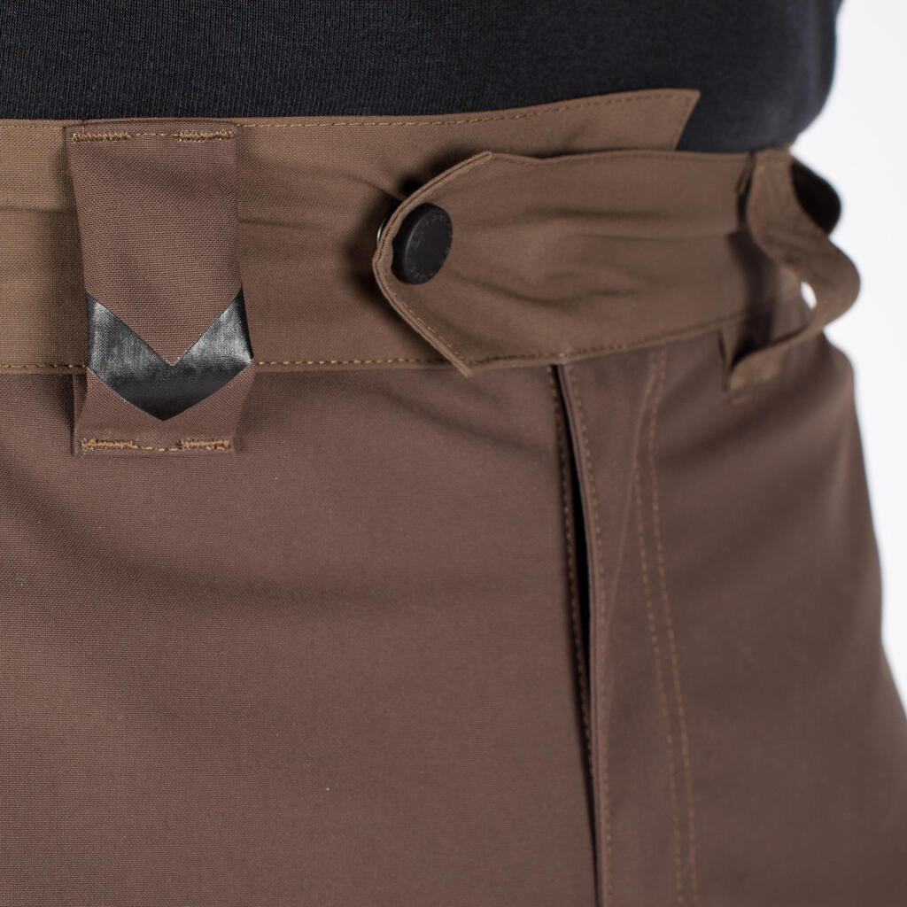 900 reinforced waterproof trousers - brown