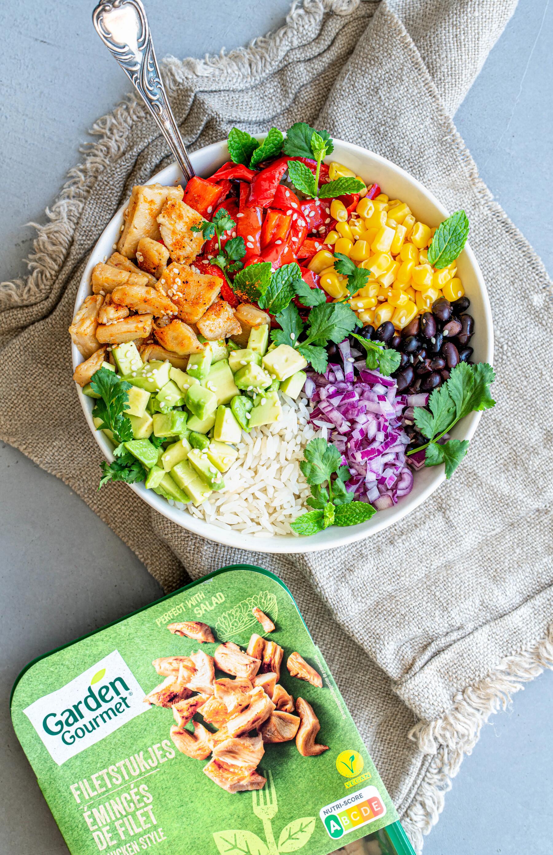 Decathlon x Garden Gourmet: Recept Fajita bowl