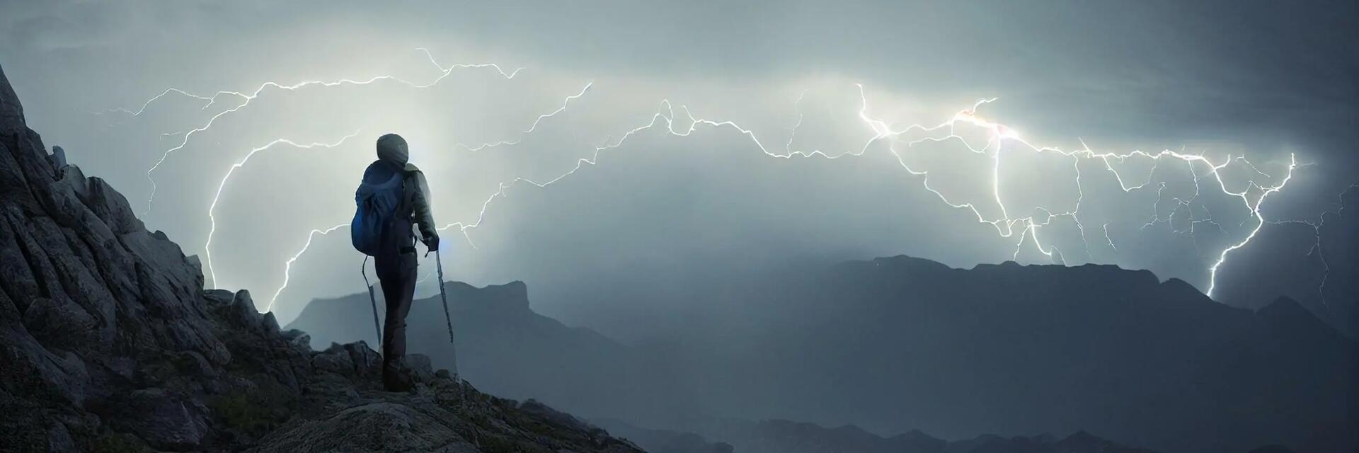 Orage en montagne, que faire - titre