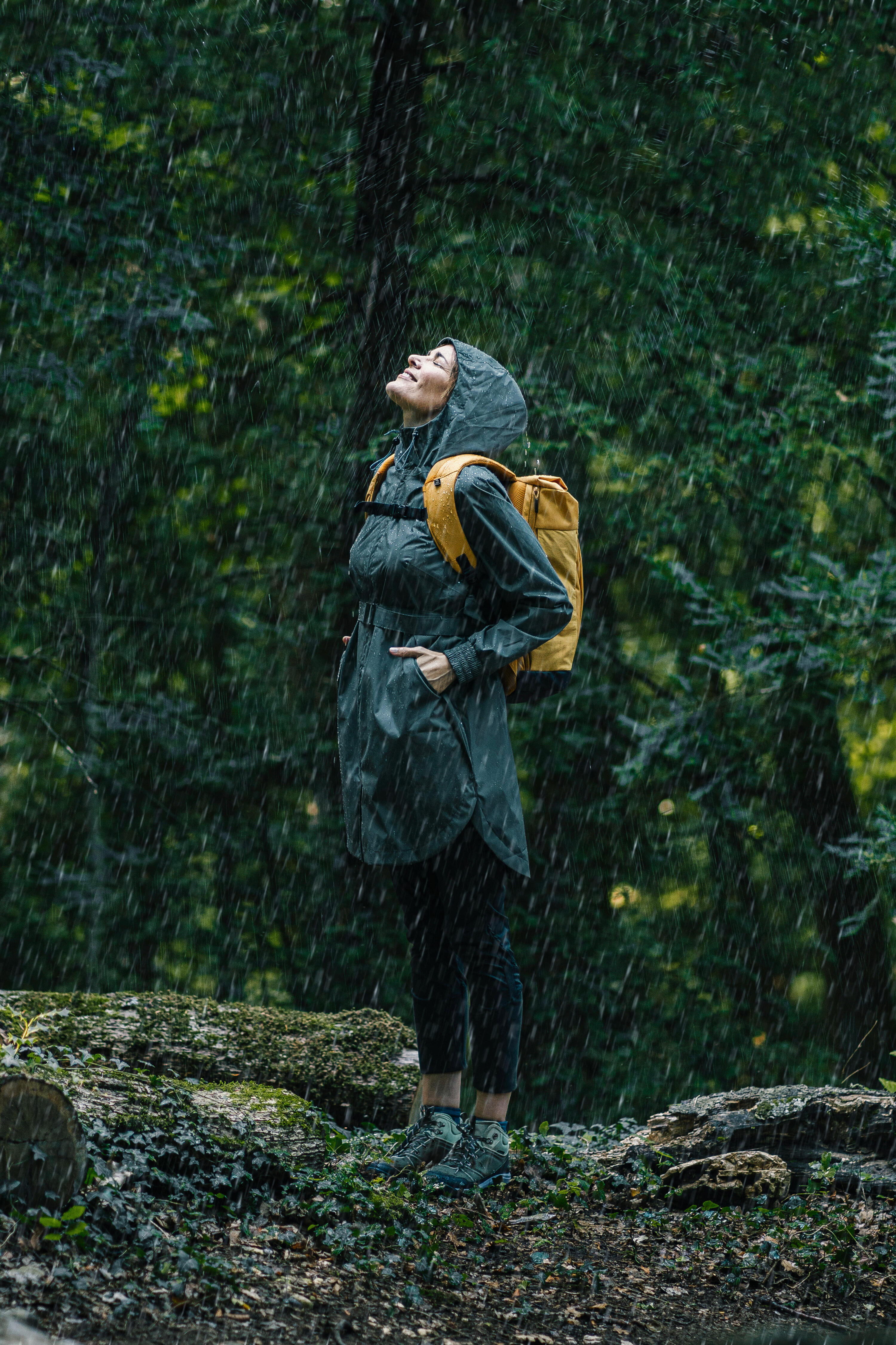 Woman hiking