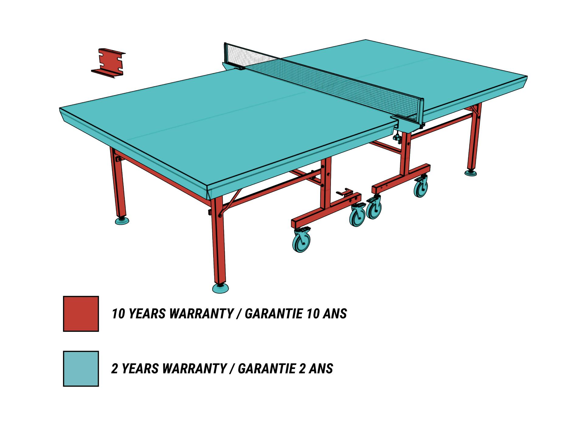 OUR TABLES COME WITH A TEN-YEAR WARRANTY