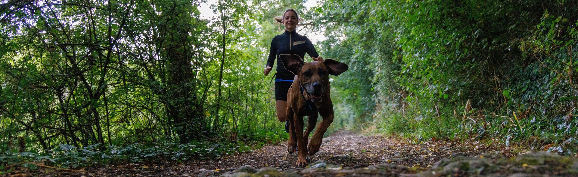 courir avec son chien