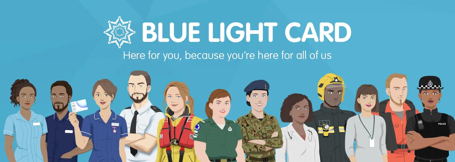 Blue light card