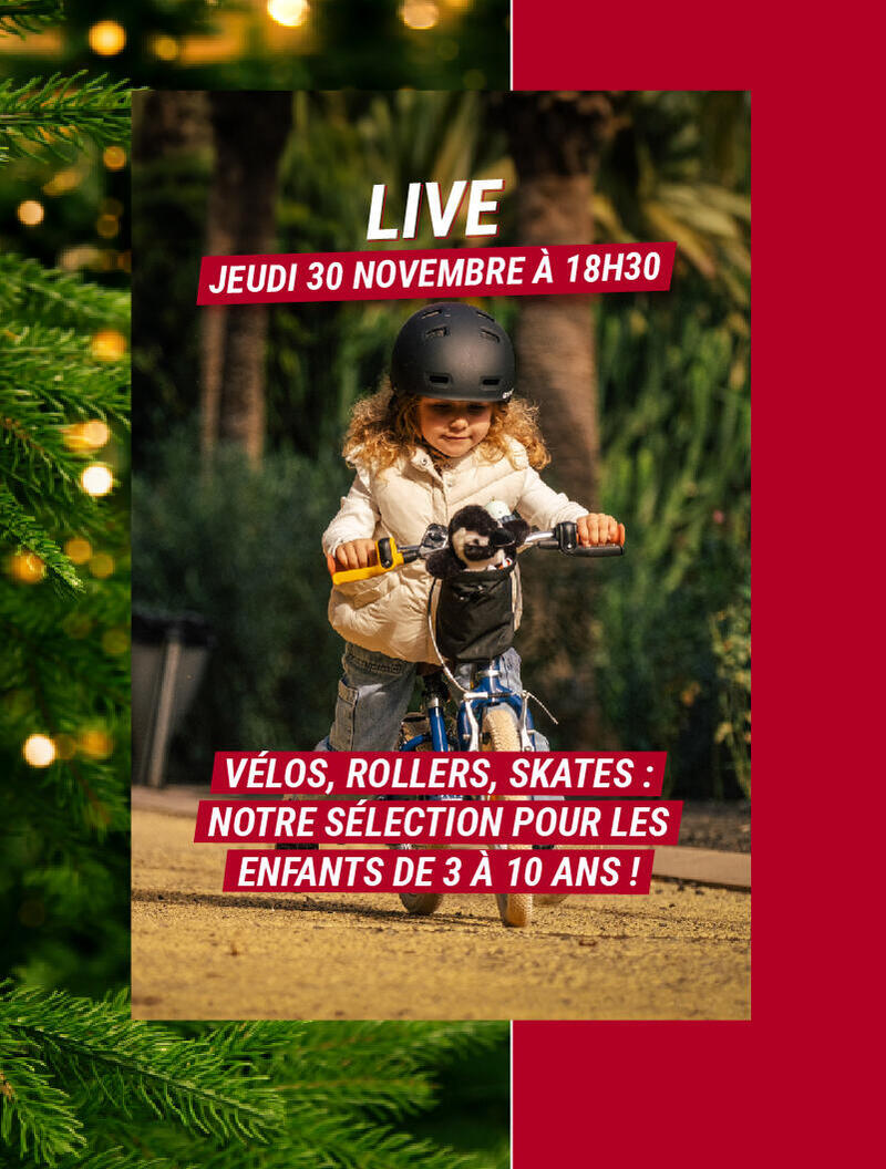 Live mobilité enfant vélo roller skateboard