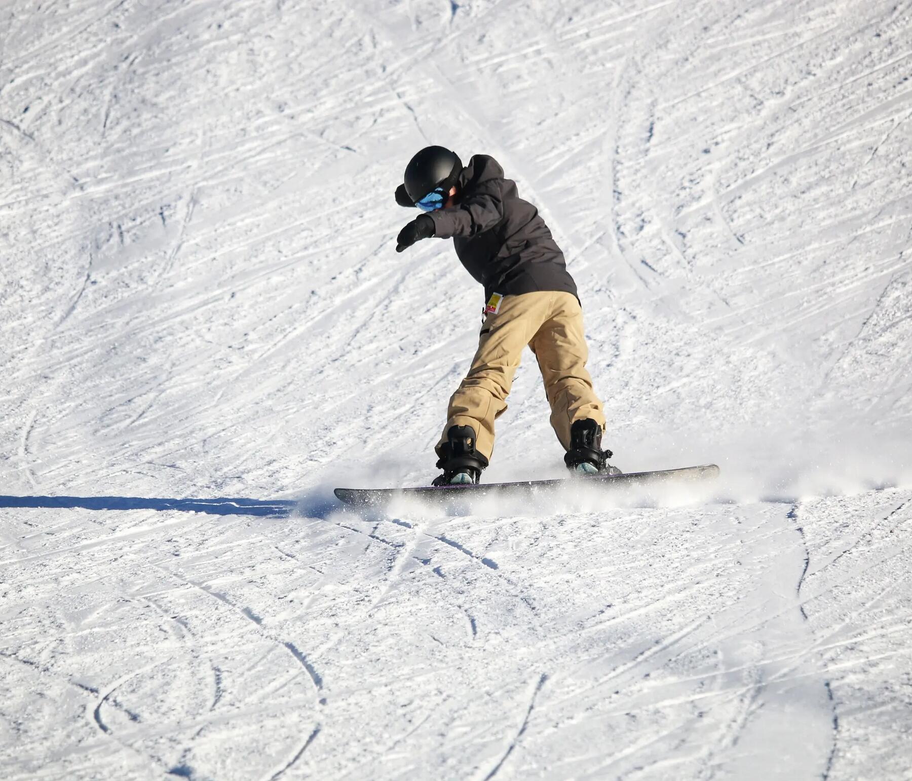 Person snowboarding