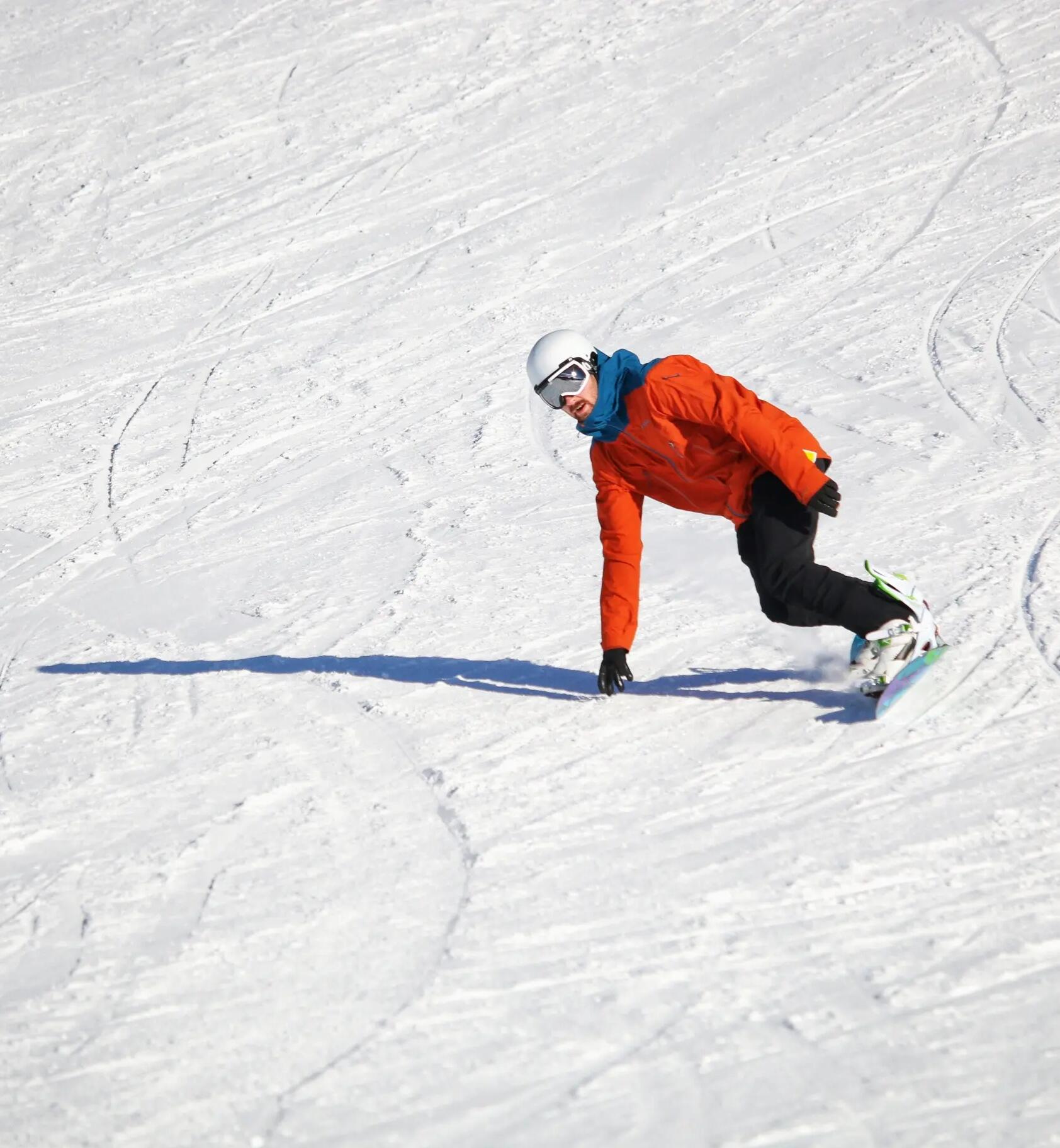 Person snowboarding