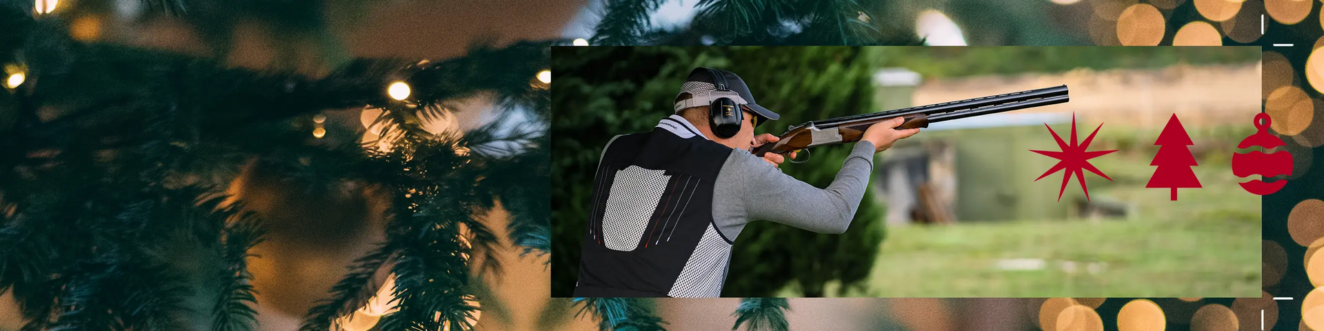 praticante de tiro desportivo com arma