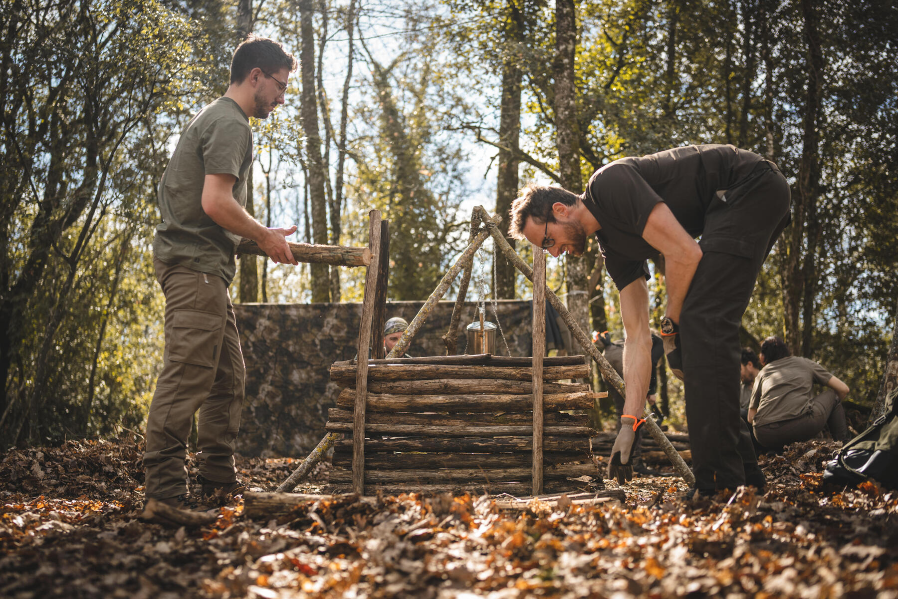 feu camp bushcraft 
