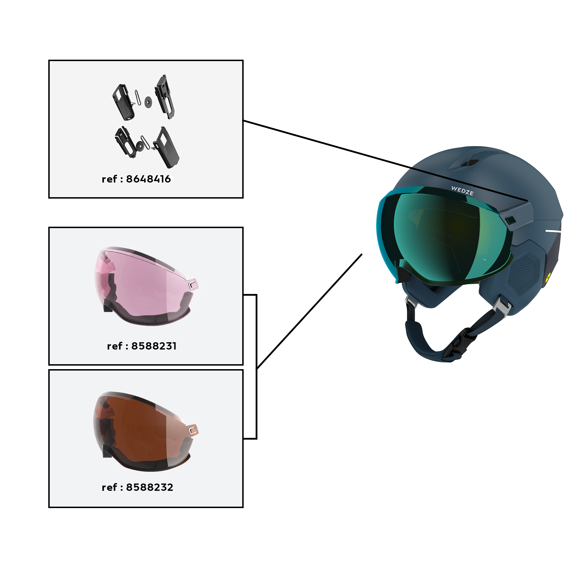 Casque de ski: notice, réparation