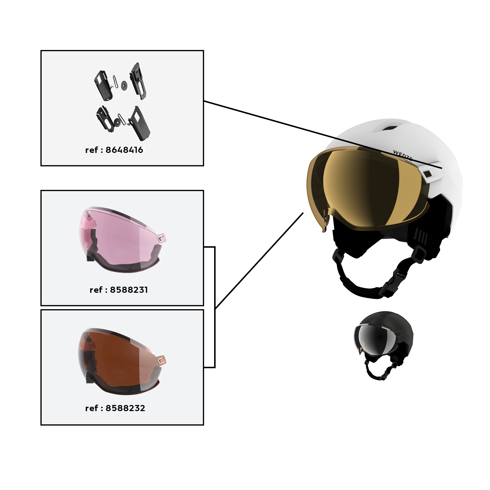 Casque de ski: notice, réparation