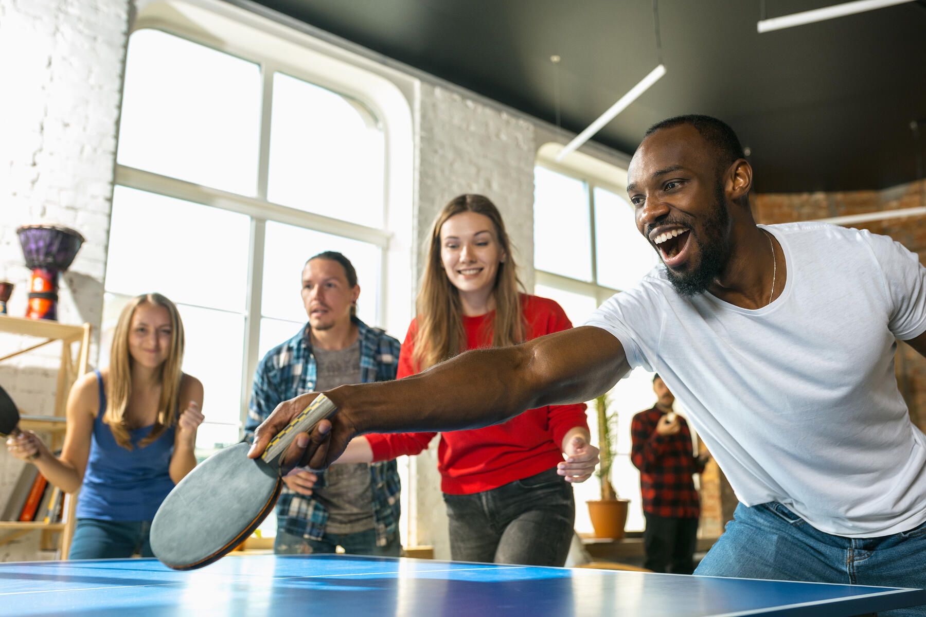 Beim TIschtennis wird bis 11 Punkte gespielt