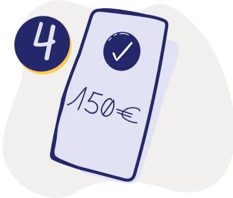 Recebe o valor por vale ou por transferência!