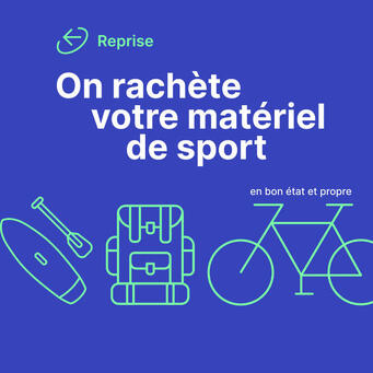 Chez Decathlon, on rachète votre matériel de sport !