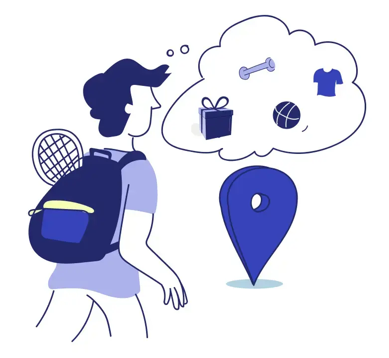 Illustration Mann und Sport