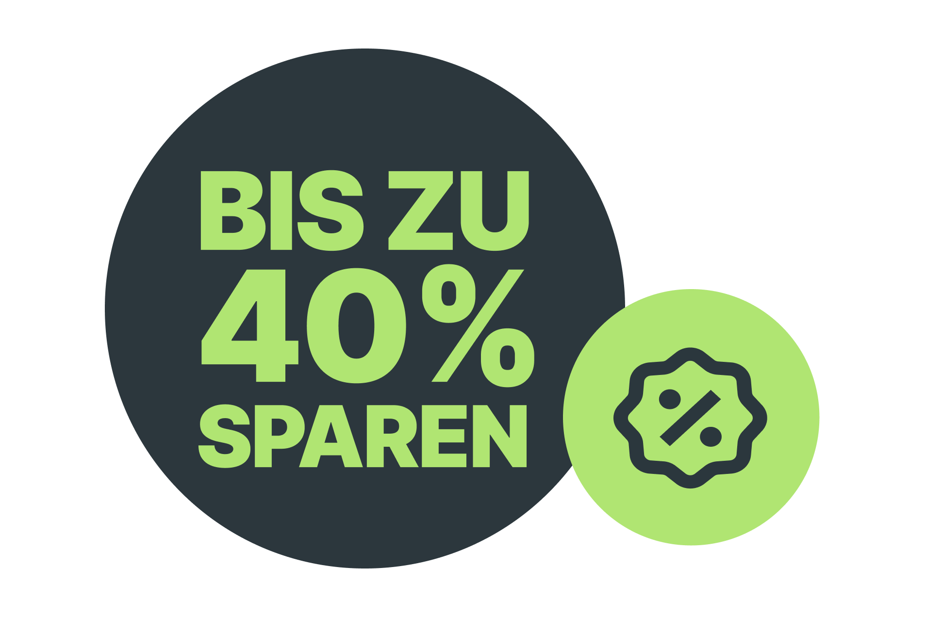 Bis zu 40% sparen