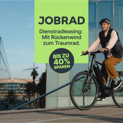 JobRad: Dienstradleasing ab dem 03.04 bei uns