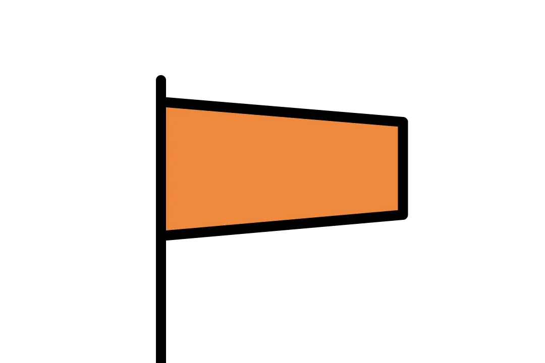 Wat betekent de oranje vlag op het strand?